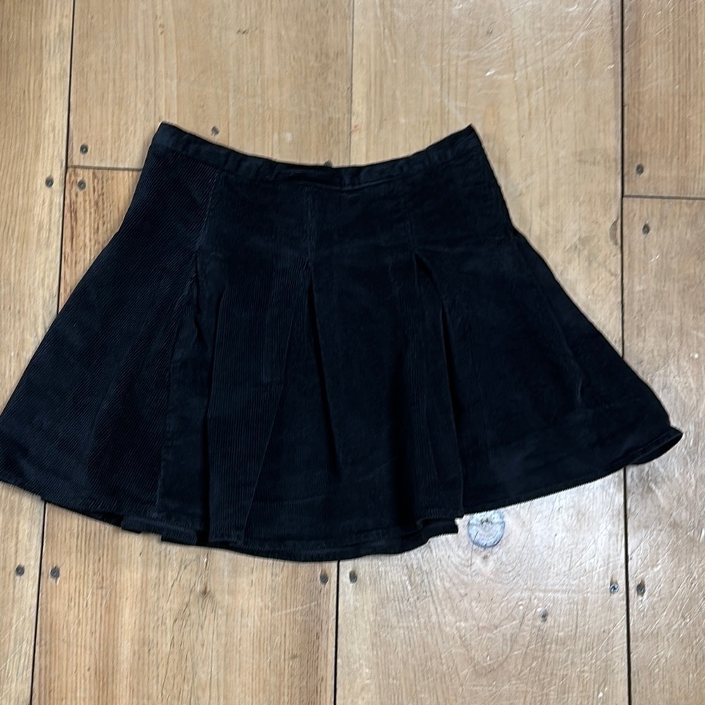 Black Corduroy Mini Skirt SO Goods For Life Size 5